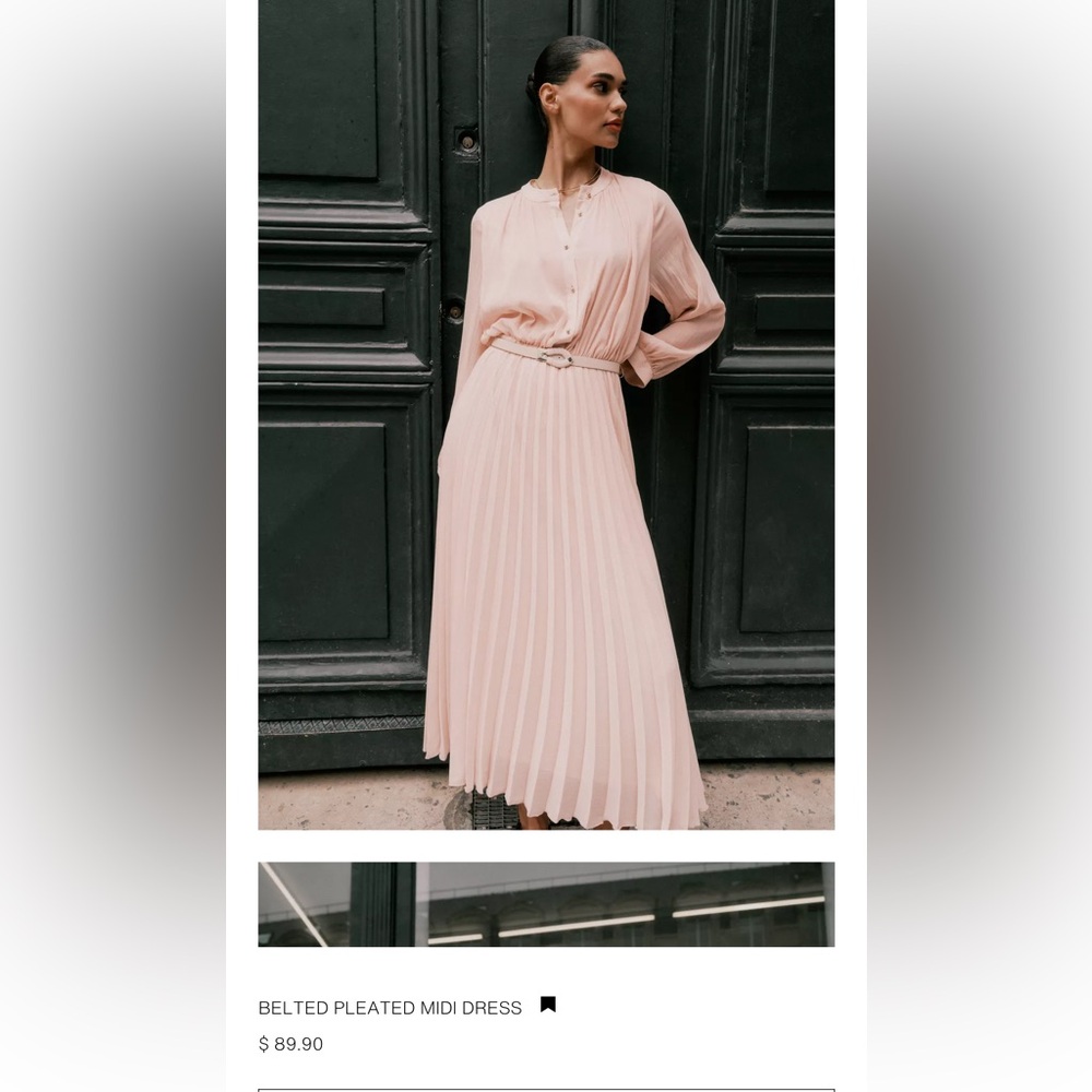 Zara Soft Pink Dress